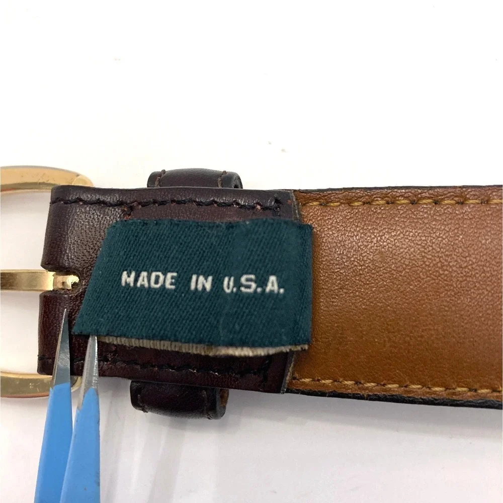 Cole Haan A1676 Brown Leather Belt Mens 40 1-1/8